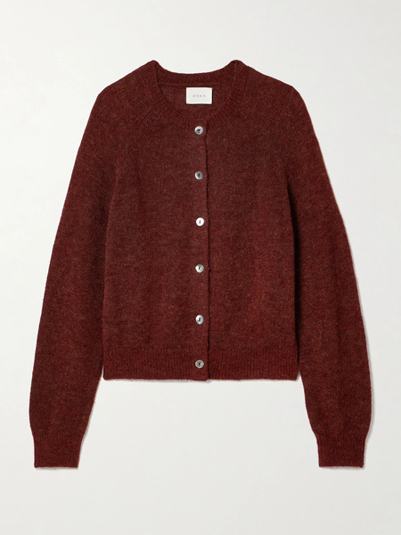  Dôen   Petra Knitted Cardigan   Burgundy 