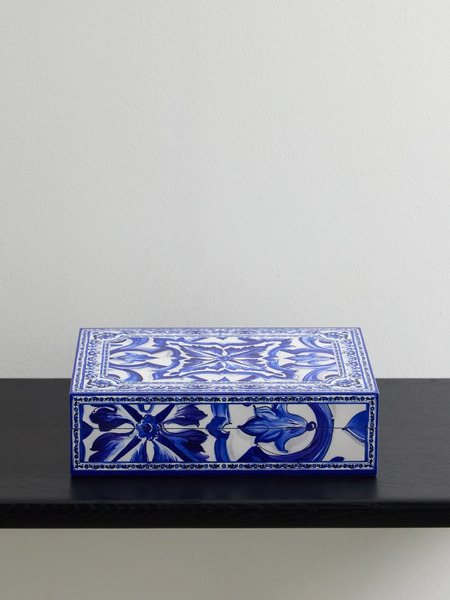  Dolce & Gabbana   Printed Plexiglass Box   Blue 