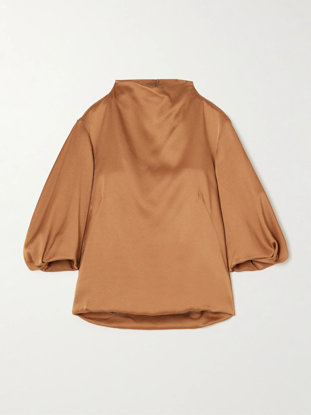  Dries Van Noten   Charmeuse Blouse   Orange 