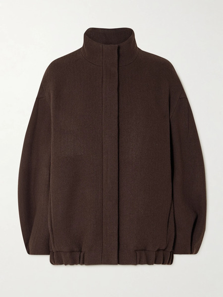  Dries Van Noten   Oversized Wool Jacket   Brown 