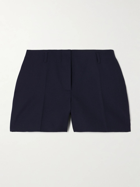  Dries Van Noten   Pleated Twill Shorts   Blue 