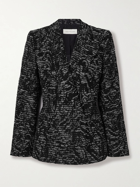  Dries Van Noten   Woven Blazer   Black 
