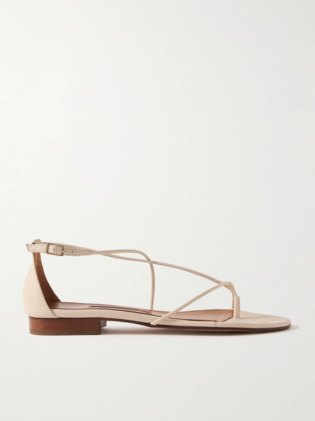  Emme Parsons   String Leather Sandals   Ivory 