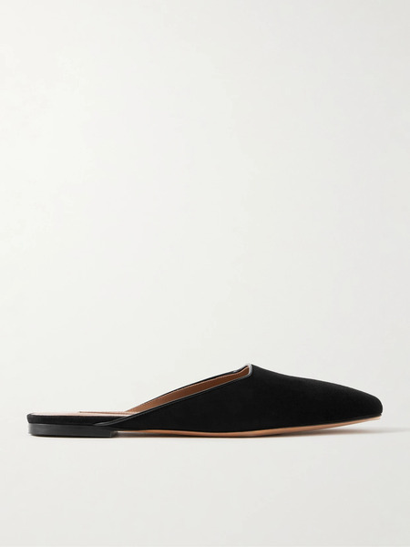  Emme Parsons   Suede Mules   Black 