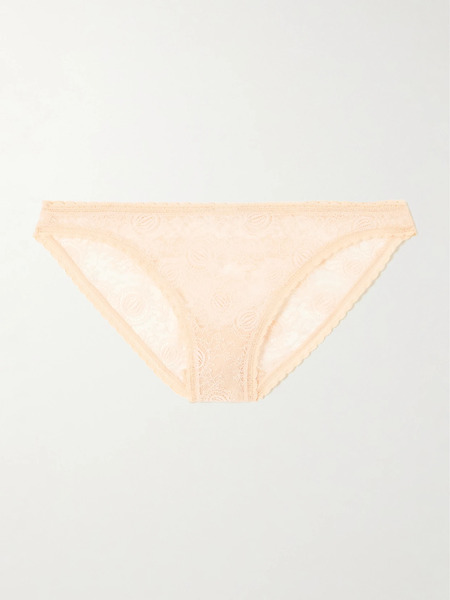  Eres   Agate Stretch Leavers Lace Briefs   Blush 