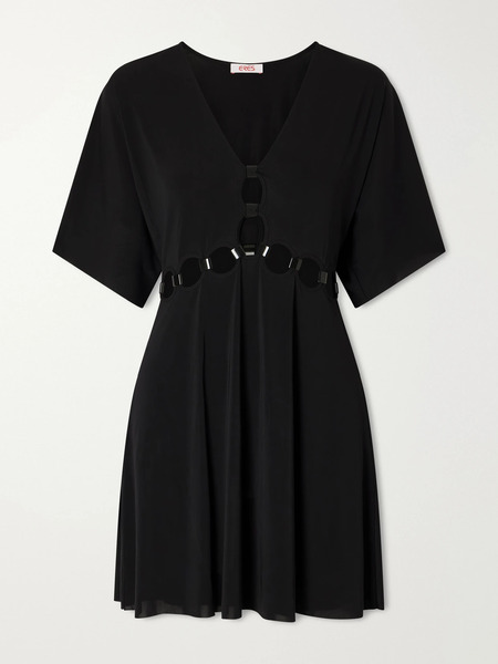  Eres   Connection Cutout Jersey Mini Dress   Black 