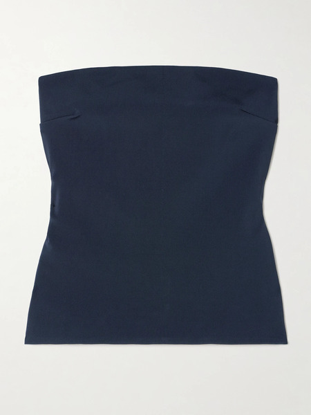  Esse Studios   Illi Strapless Knitted Top   Navy 