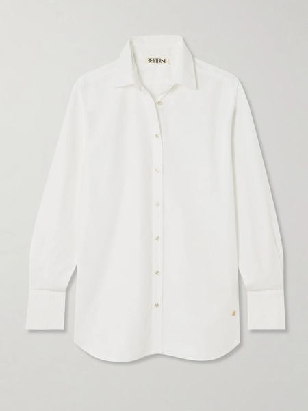  éterne   Cotton Poplin Shirt   White 