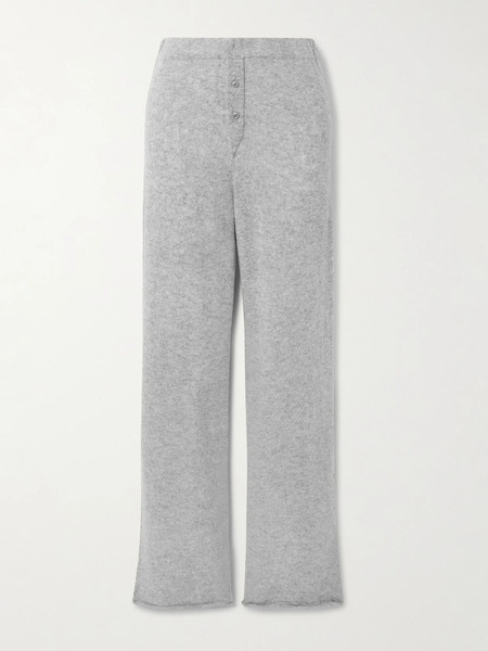  éterne   Cruz Cashmere Wide Leg Pants   Gray 