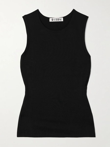  éterne   Modal Blend Jersey Tank   Black 