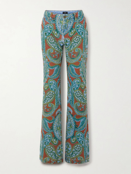  Etro   Paisley Print Flared Jeans   Multi 