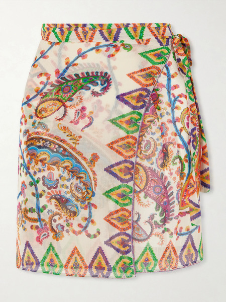  Etro   Printed Voile Coverup   Multi 