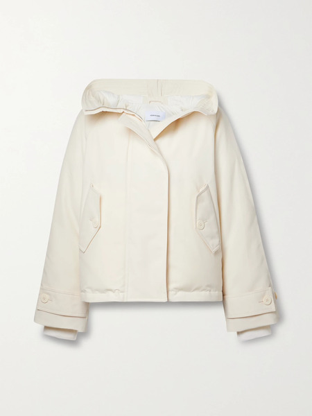  Ferragamo   Hooded Padded Shell Jacket   Ivory 