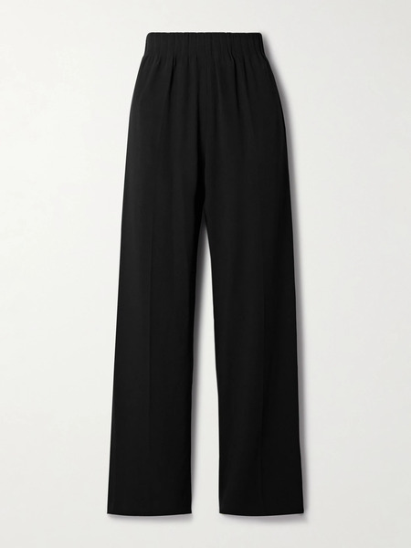 Fforme   Maud Crepe Wide Leg Pants   Black 
