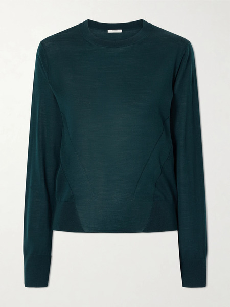  Fforme   Mitchell Wool Sweater   Forest Green 