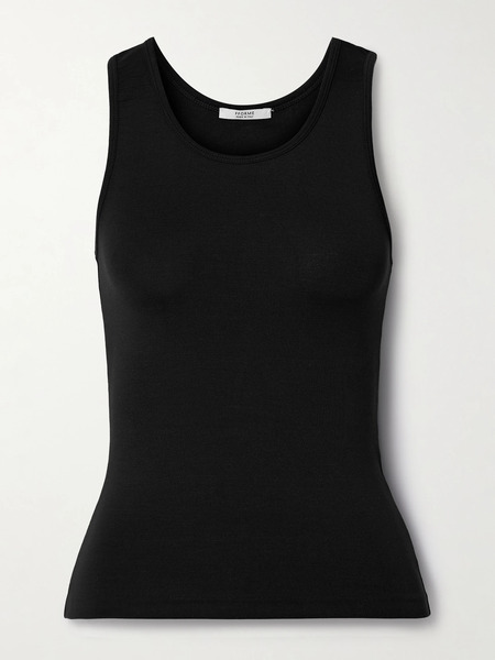 Fforme   Pari Stretch Silk Jersey Tank   Black 
