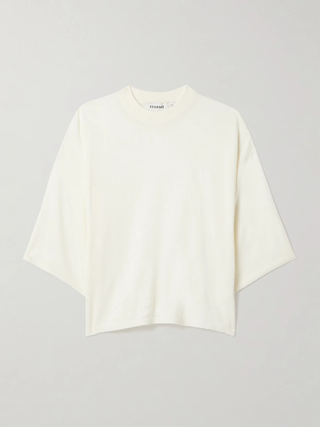  Fforme   Quinn Wool T Shirt   Off White 