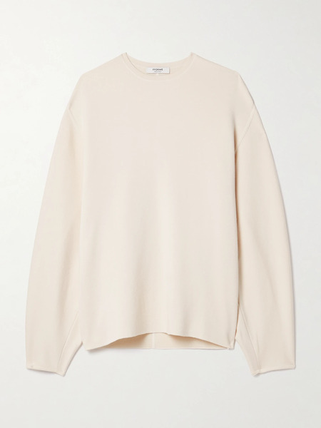  Fforme   Vila Wool Blend Sweater   Beige 