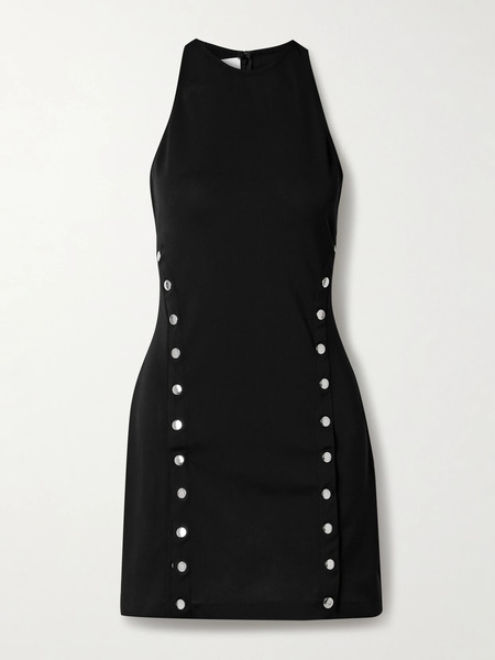  Fleur Du Mal   Stretch Jersey Mini Dress   Black 