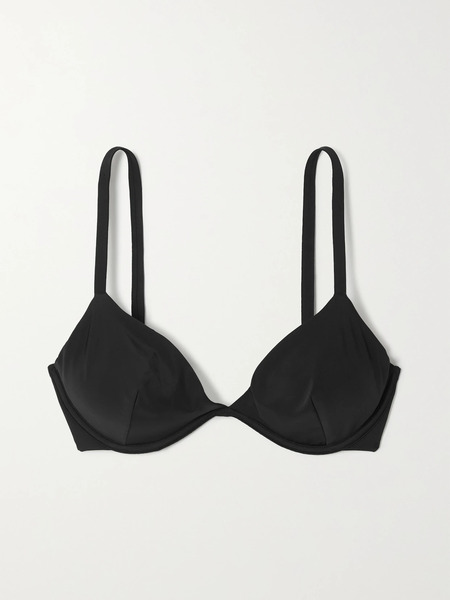  Form And Fold   + Net Sustain D G The Triangle Recycled Underwired Bikini Top   Black 
