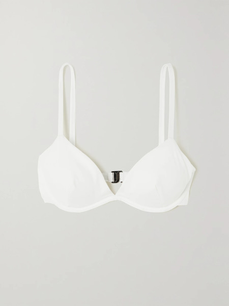  Form And Fold   + Net Sustain D G The Triangle Recycled Underwired Bikini Top   Ivory 