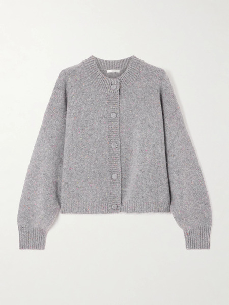  Frame   Fleck Cashmere Cardigan   Gray 