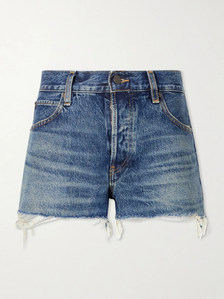  Frame   The Hang Denim Shorts   Mid Denim 