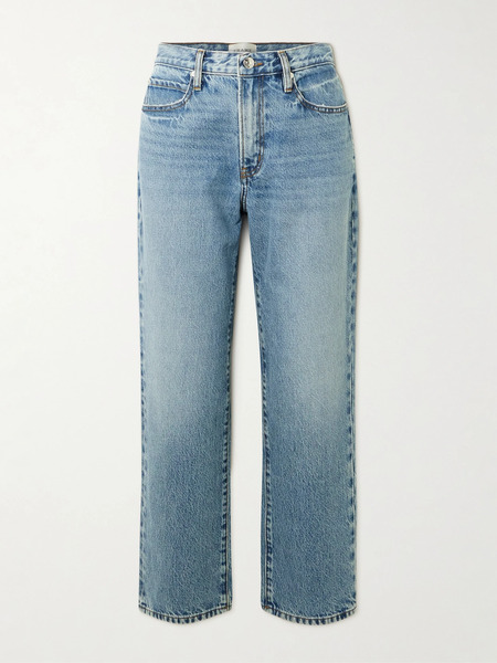  Frame   The Hang Mid Rise Straight Leg Jeans   Mid Denim 