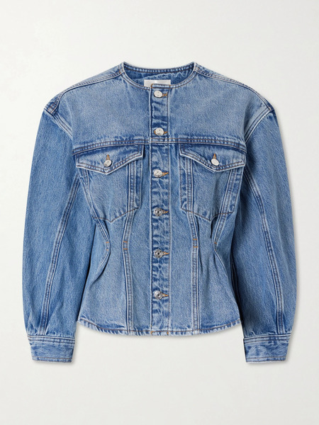  Frame   The Nipped Denim Jacket   Mid Denim 