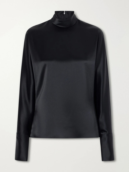  Galvan   Phoenix Satin Shirt   Black 