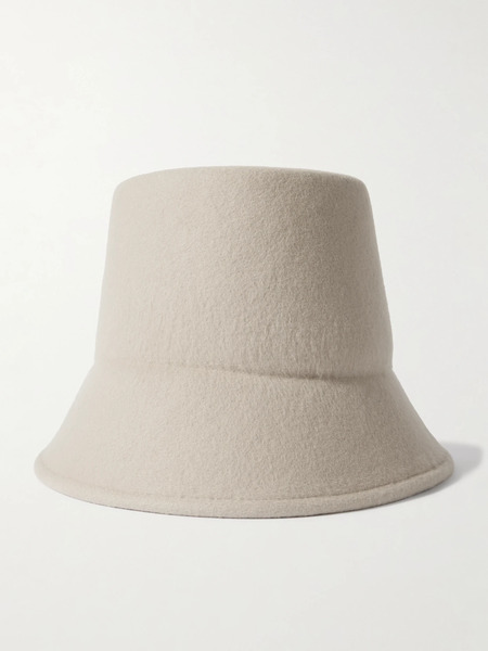  Gigi Burris   Heloise Wool Felt Bucket Hat   Off White 