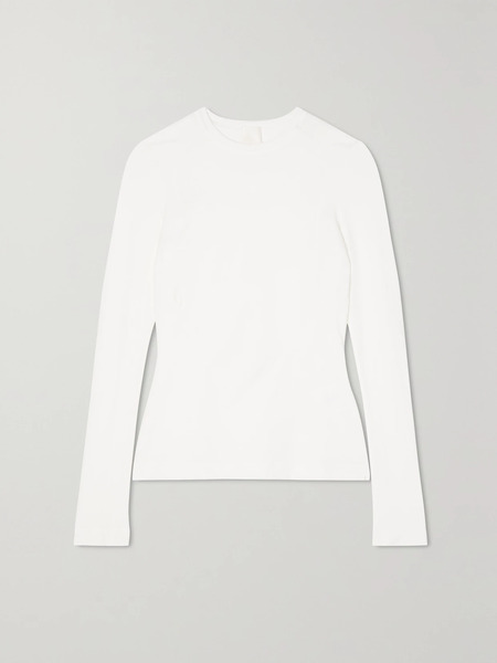  Givenchy   Cutout Stretch Jersey Top   White 