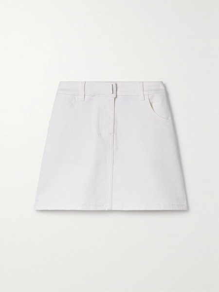  Givenchy   Denim Mini Skirt   White 