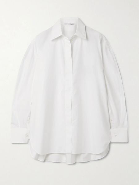  Givenchy   Embroidered Cotton Poplin Shirt   White 