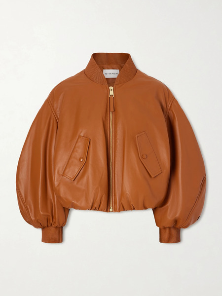  Givenchy   Padded Leather Bomber Jacket   Tan 