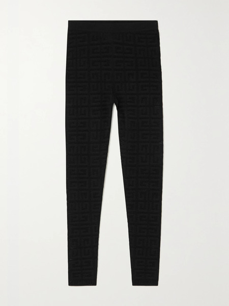  Givenchy   Pointelle Stretch Knit Leggings   Black 