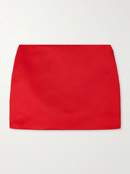  Givenchy   Silk Gabardine Mini Skirt   Red 