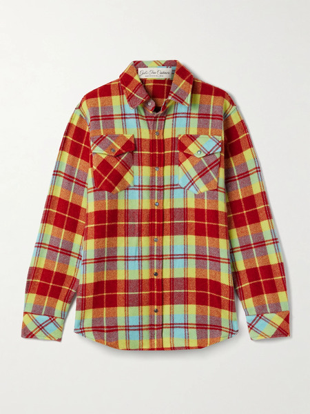  God's True Cashmere   Checked Cashmere Shirt   Multi 