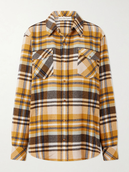  God's True Cashmere   Checked Cashmere Shirt   Multi 