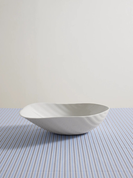  Gohar World   Sadaf Large Porcelain Bowl   Off White 