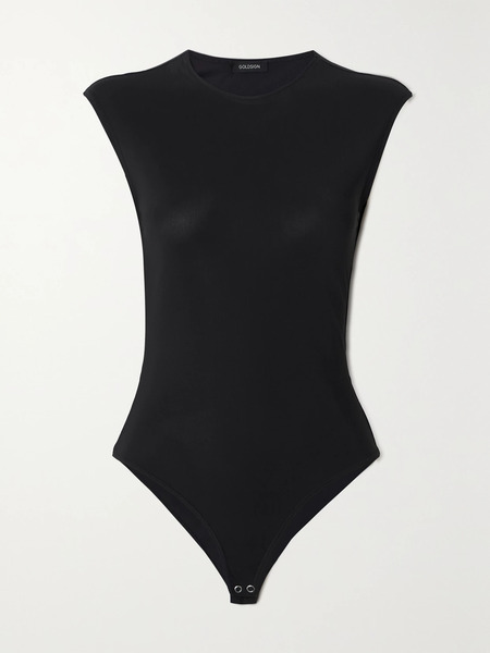  Goldsign   Ellison Stretch Jersey Bodysuit   Black 