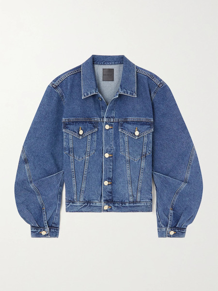  Goldsign   Paneled Denim Jacket   Blue 