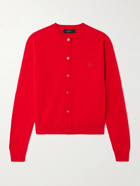 Gucci   Embroidered Wool Cardigan   Large 