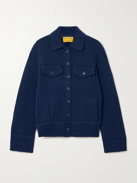  Guest In Residence   Cashmere And Wool Blend Jacket   Navy 
