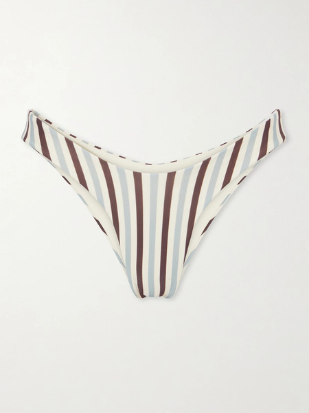  Haight   Leila Striped Bikini Briefs   Brown 
