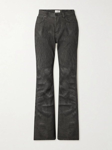  Haikure   Flora Printed Mid Rise Flared Jeans   Dark Brown 