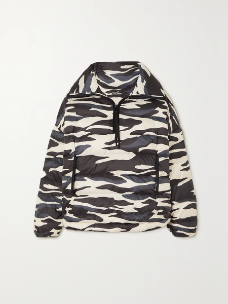  Holden   Camouflage Print Quilted Shell Down Jacket   Black 