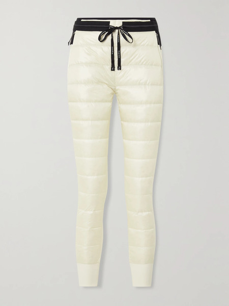  Holden   Quilted Shell And Stretch Jersey Down Tapered Pants   Ivory 