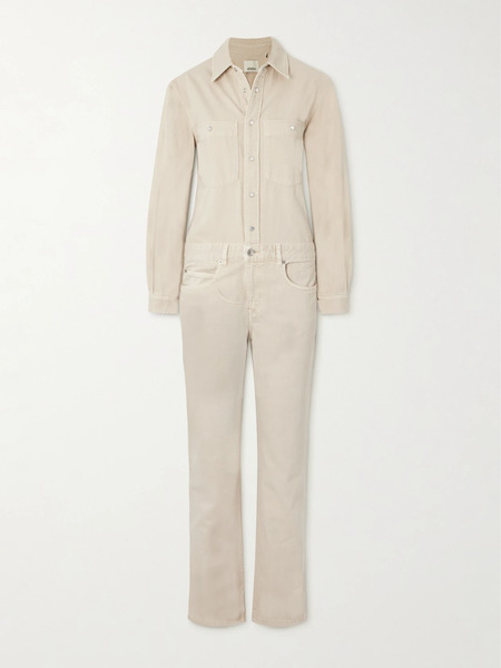  Isabel Marant   Denim Straight Leg Jumpsuit   Ecru 