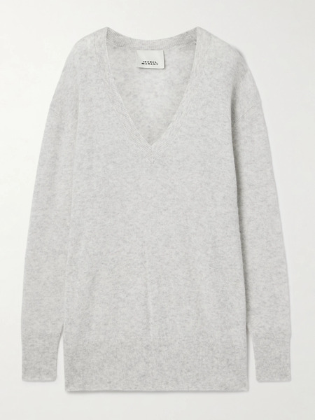  Isabel Marant   Larana Knitted Sweater   Light Gray 